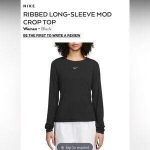 Nike Black Long-Sleeve Top